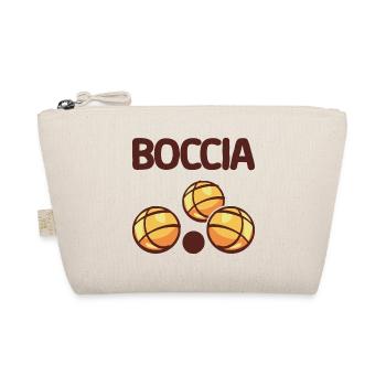 Bocciaspieler Bekleidung mit Boccia Kugeln Boccia - Bio-Täschchen - Natur - Vorne