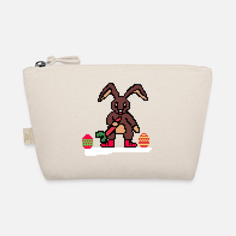 Lapin de Pâques mignon Pixel Art Trousse biologique
