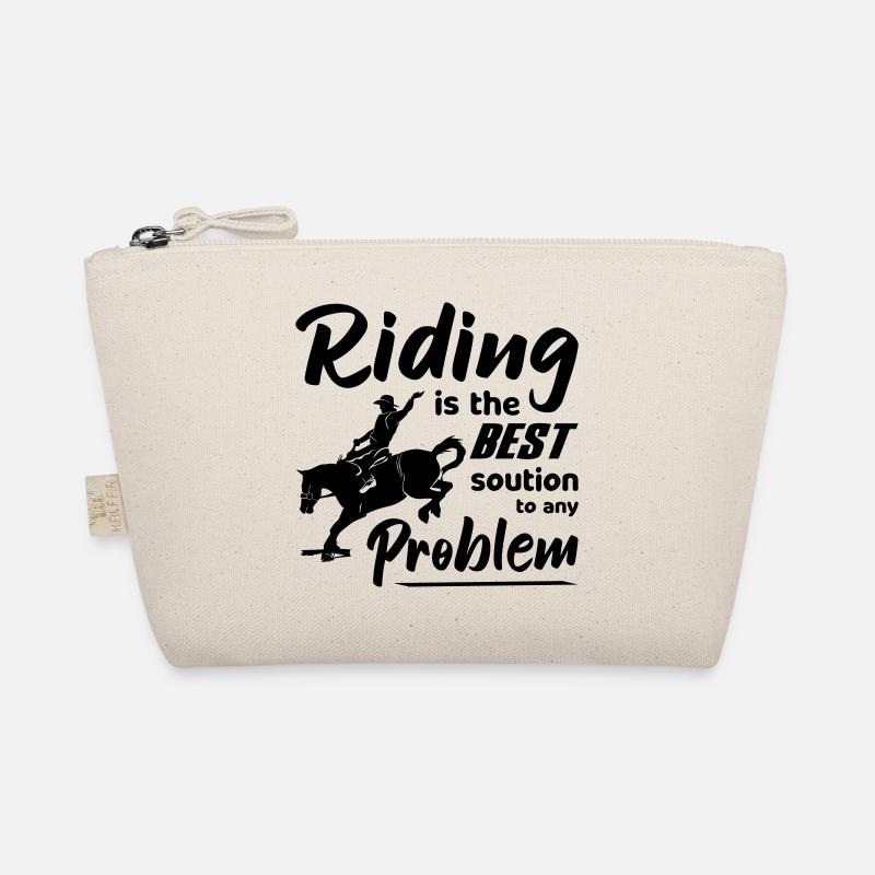 Riding is the best solution to any Problem Rodeo Bio-Täschchen