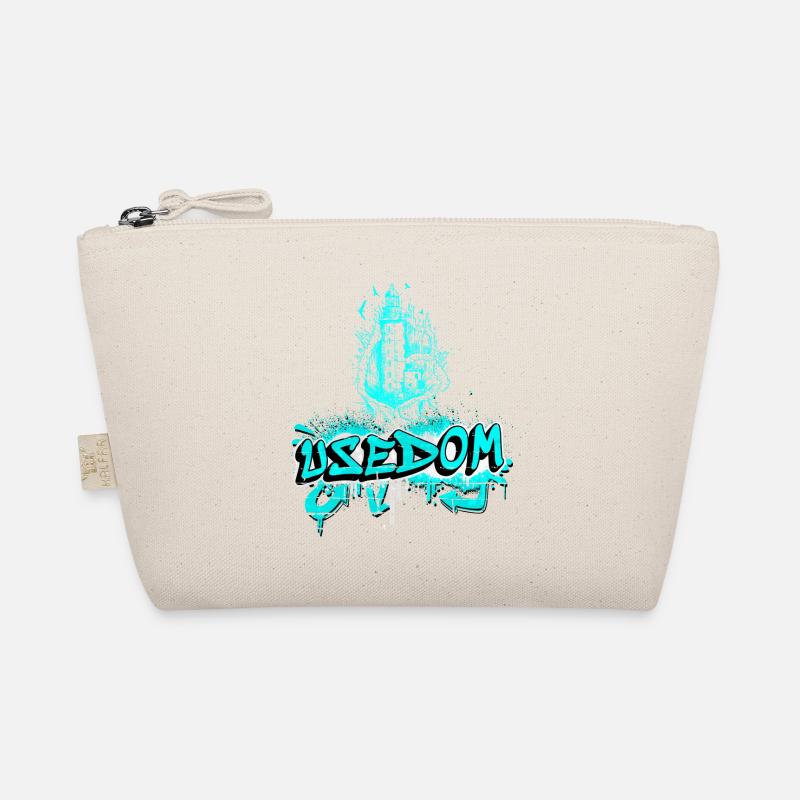 Usedom Leuchtturm Design / Geschenkidee Bio-Täschchen