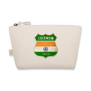 Lucknow Indien Wappen Flaggen Design - Bio-Täschchen - Natur - Vorne