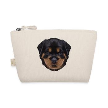 süße outfits, Rottweiler Welpe - Bio-Täschchen - Natur - Vorne