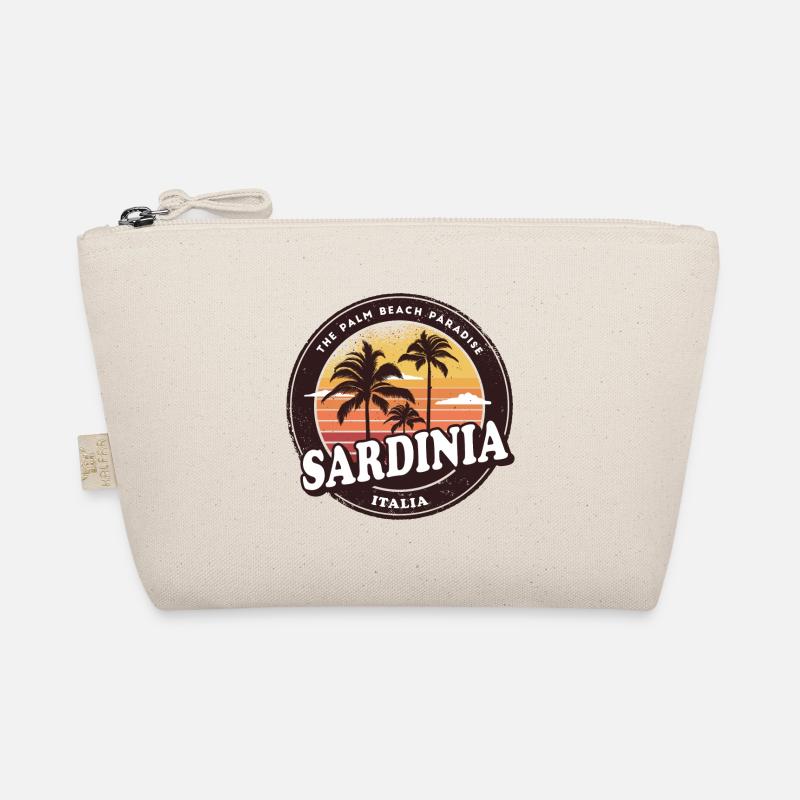 Sardinia beach vintage design Organic Pouch