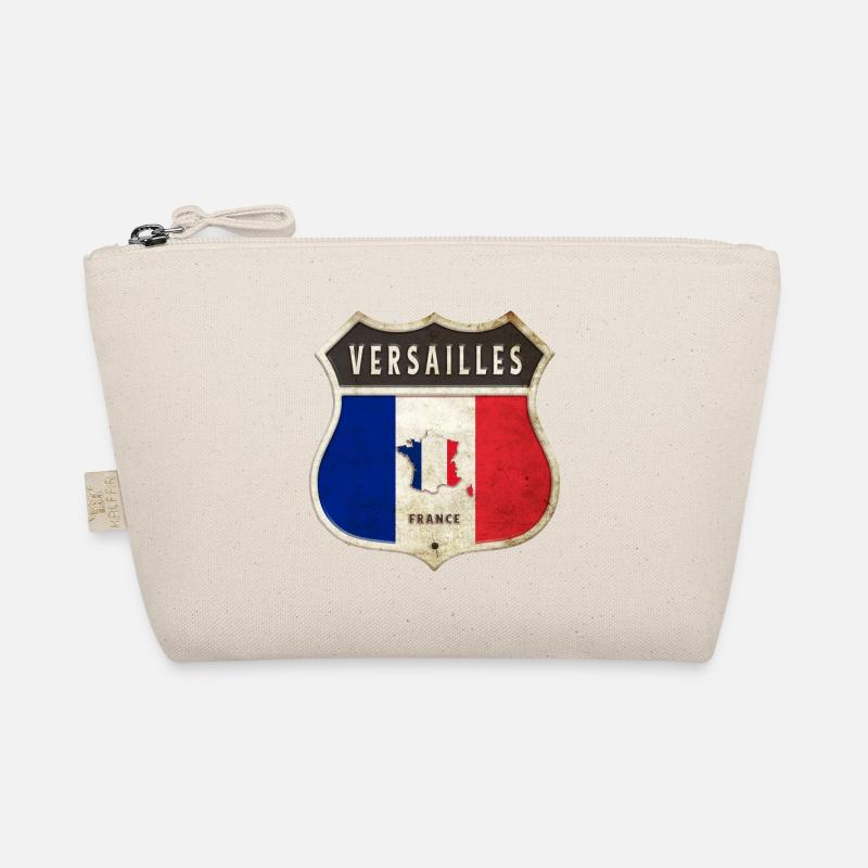 Versailles Frankreich Wappen Flaggen Design - Bio-Täschchen - Natur