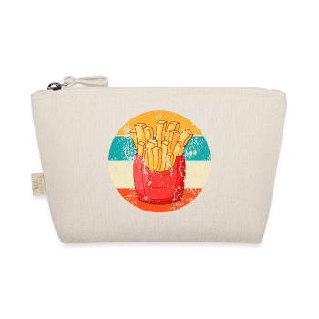Vintage Retro Pommes frites Fritten French fries - Bio-Täschchen - Natur - Vorne