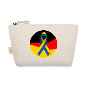 Drapeau allemand avec ruban de paix ukrainien - Trousse biologique - nature - Devant