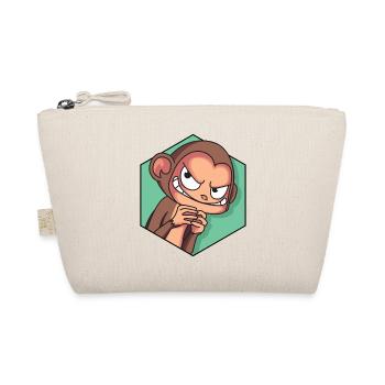Cunning monkey | Funny monkey - Organic Pouch - nature - Front