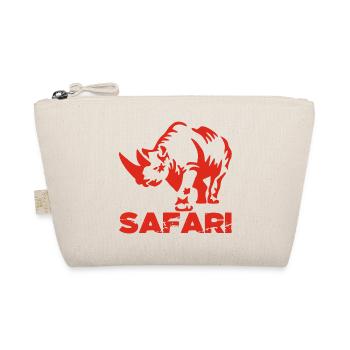 Safari and red rhino - Organic Pouch - nature - Front