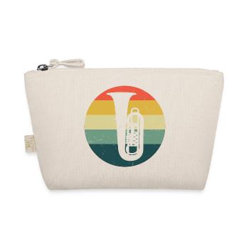 Tuba Blasinstrument Tuba Blasmusik Tubist - Bio-Täschchen - Natur - Vorne
