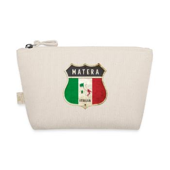 Matera Italy Coat of Arms Flags Design - Organic Pouch - nature - Front