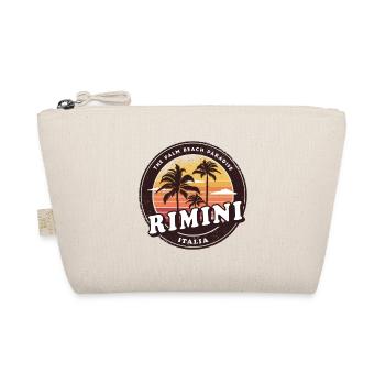 Rimini Italien Vintage Palmen Design - Bio-Täschchen - Natur - Vorne
