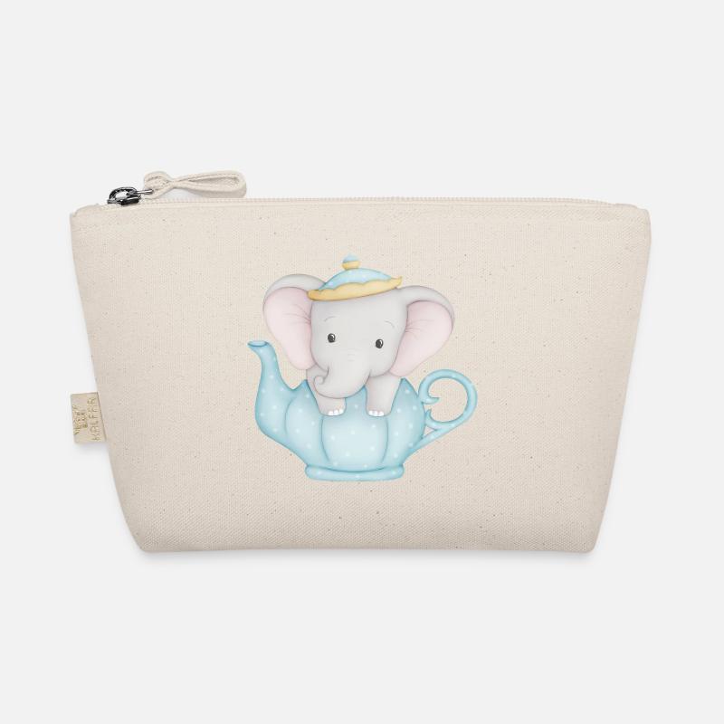 mignon éléphant dans une théière - Trousse biologique - nature