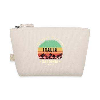 Sardinien Italien Strand Design - Bio-Täschchen - Natur - Vorne