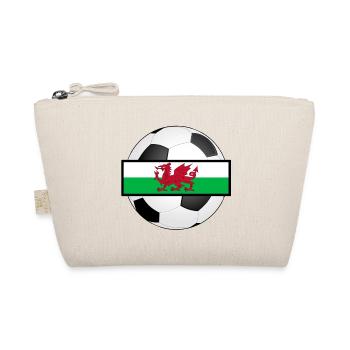 Wales UK Football World Cup Gift - Organic Pouch - nature - Front
