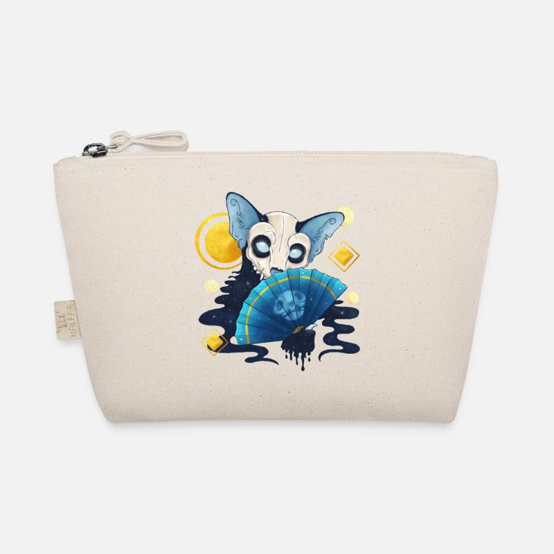 Blue Ink Spirits - Ghost Cat Dia De Los Muertos Organic Pouch