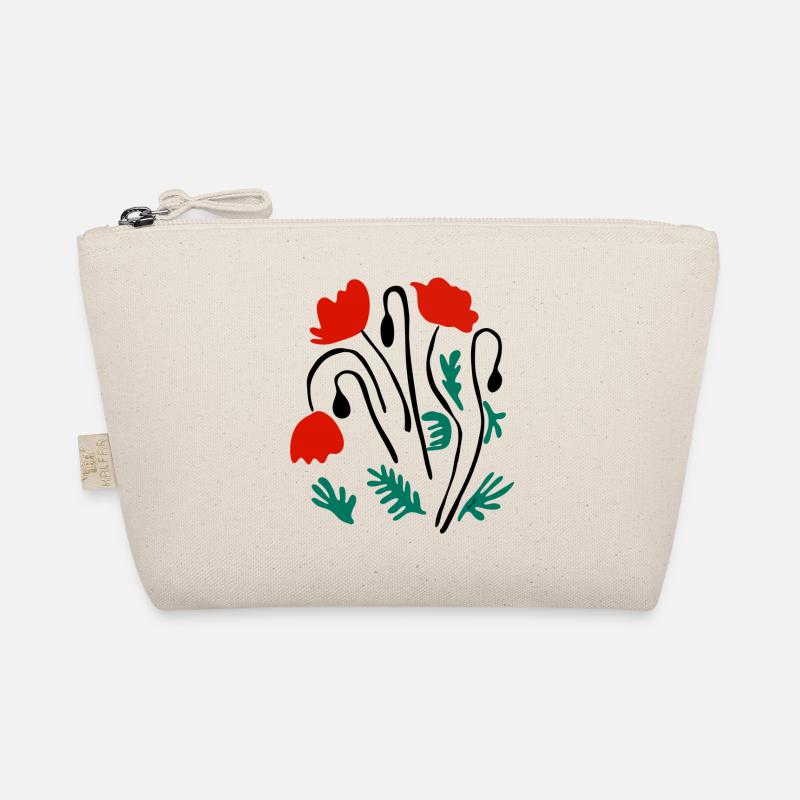 Mohnblumen Matisse inspiriert Bio-Täschchen