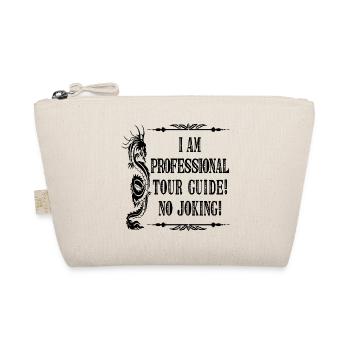Kein Witz I Am Professional Tour Guide -Black Font - Bio-Täschchen - Natur - Vorne