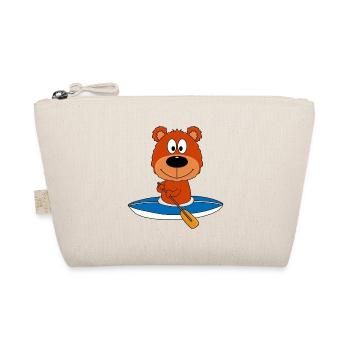 TEDDYBÄR - KAJAK - KANU - PADDELN - WASSERSPORT - Bio-Täschchen - Natur - Vorne