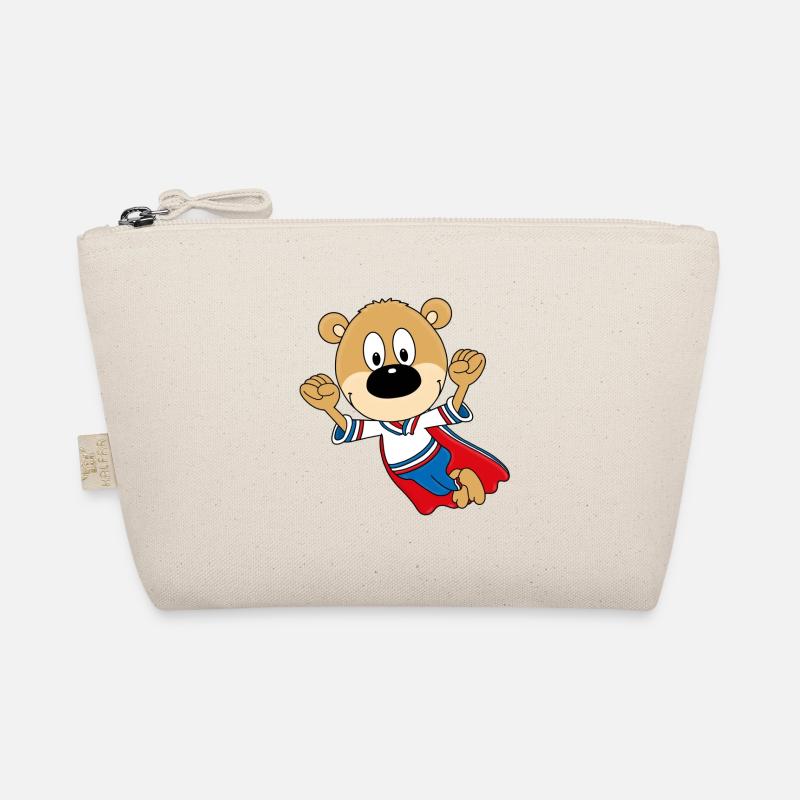 SUPERHELD - TEDDY - BÄR - KINDER - BABY Bio-Täschchen