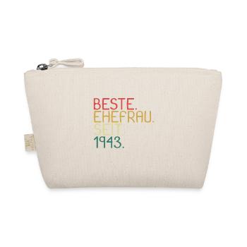 Beste Ehefrau Seit 1943 - Jahrestag Geschenk - Bio-Täschchen - Natur - Vorne