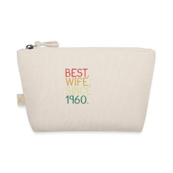 Beste Ehefrau Seit 1960 - Jahrestag Geschenk - Bio-Täschchen - Natur - Vorne