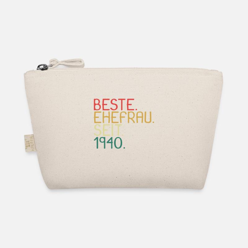 Beste Ehefrau Seit 1940 - Jahrestag Geschenk Bio-Täschchen