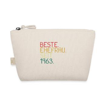 Beste Ehefrau Seit 1963 - Jahrestag Geschenk - Bio-Täschchen - Natur - Vorne