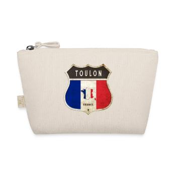Toulon France Armoiries Drapeaux Design - Trousse biologique - nature - Devant