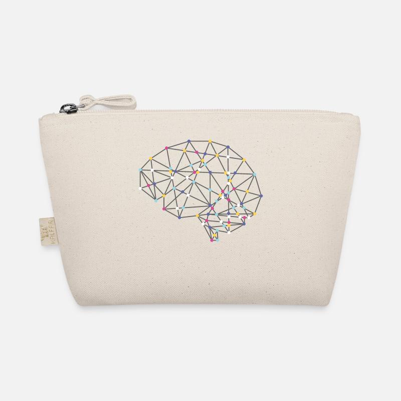 Brainy Tee For Smart People T-shirt Design Bio-Täschchen