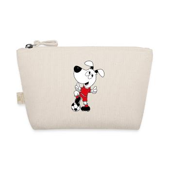 HUND - FUßBALL - SPORT - TIER - KIND - BABY - Bio-Täschchen - Natur - Vorne