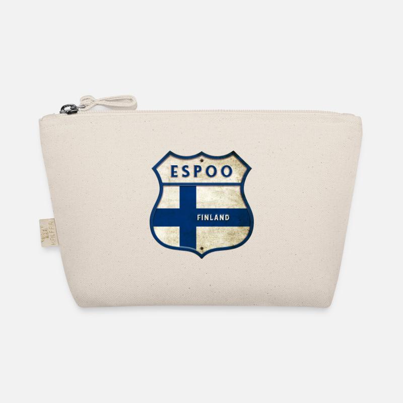 Espoo Finnland Wappen Design - Bio-Täschchen - Natur