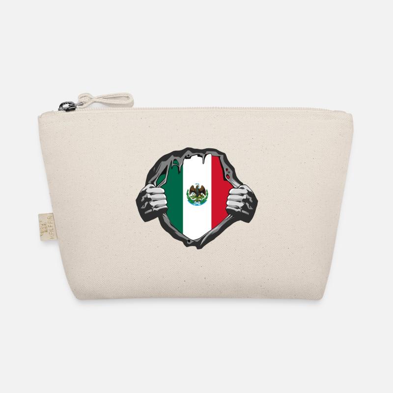Mexiko Flaggen Design Bio-Täschchen