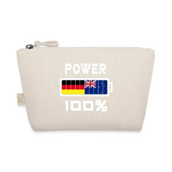 Deutschland und Neuseeland Power 100% - Bio-Täschchen - Natur - Vorne