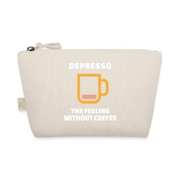 Humorvoll Kaffee Statement Koffein Kaffeetasse - Bio-Täschchen - Natur - Vorne