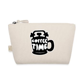 Kaffee Spruch Kaffeekanne Kaffeetrinker Koffein - Bio-Täschchen - Natur - Vorne