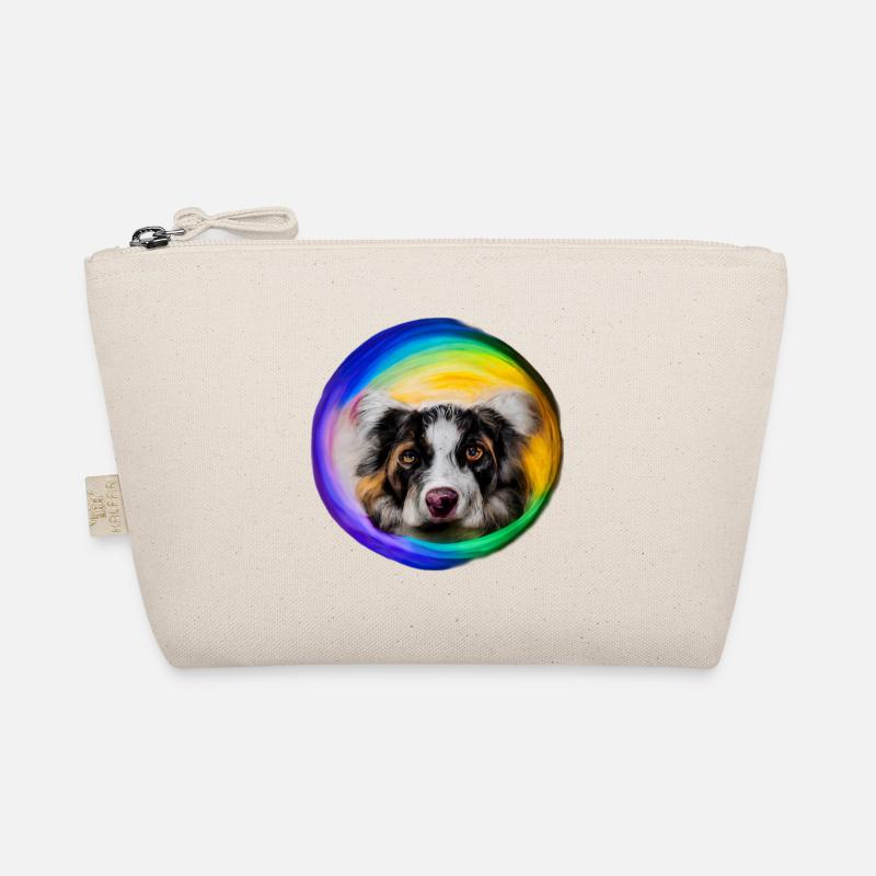 Regenbogen Hund Australian Shepherd Bio-Täschchen