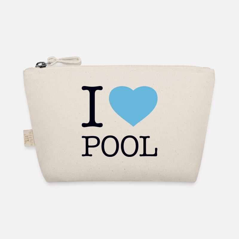 I LOVE POOL Bio-Täschchen