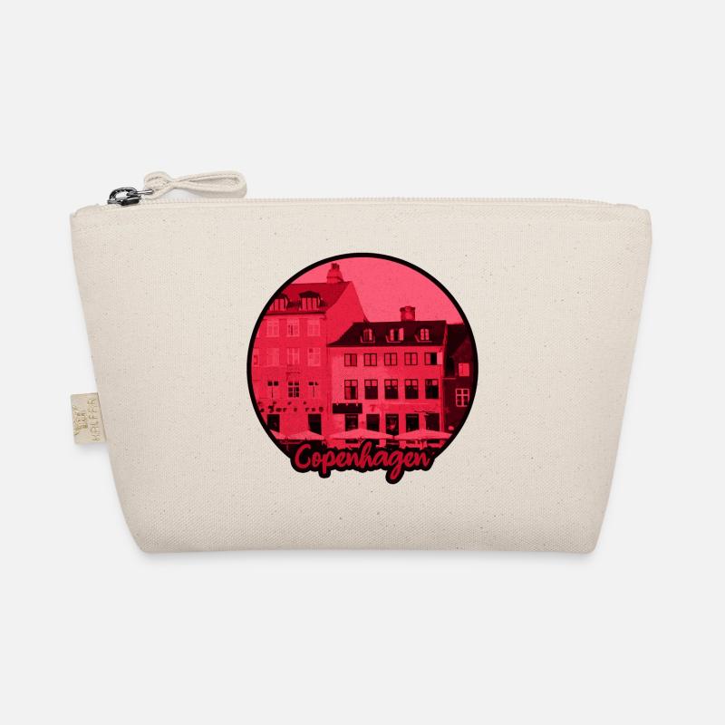 Silhouette de Copenhague en rouge Trousse biologique