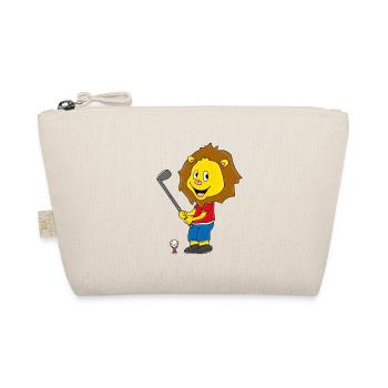LÖWE - LION - GOLF - GOLFER - GOLFEN - SPORT - Bio-Täschchen - Natur - Vorne