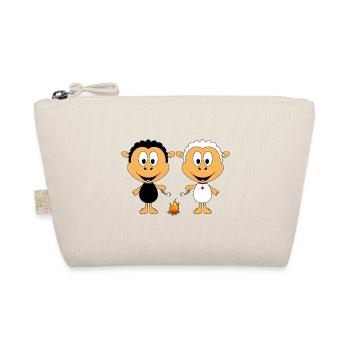 SCHAFE - SHEEPS - LAGERFEUER - MARSHMALLOWS - LOVE - Bio-Täschchen - Natur - Vorne