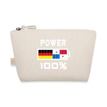 Deutschland und Panama Power 100% - Bio-Täschchen - Natur - Vorne