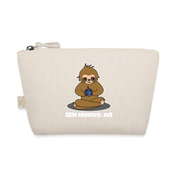 Kaffeetrinker Kaffee Trinken Faultier Kaffeetasse - Bio-Täschchen - Natur - Vorne