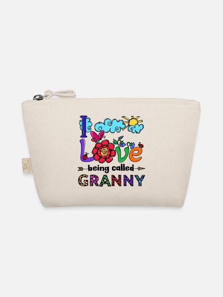 Old Woman Grandmother Grandma Statement Pensioner - Organic Pouch - nature - Front