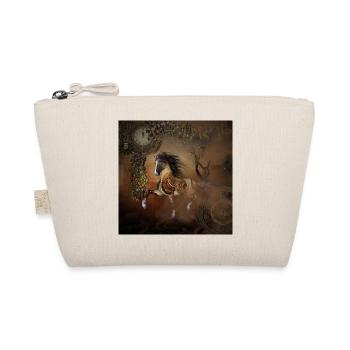 Beau cheval steampunk avec cape et engrenages - Trousse biologique - nature - Devant