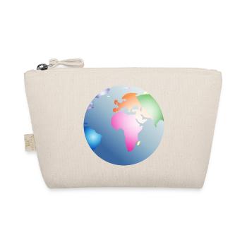 blue planet Earth with colorful continents - Organic Pouch - nature - Front