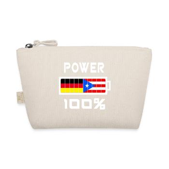 Deutschland und Puerto Rico Power 100% - Bio-Täschchen - Natur - Vorne