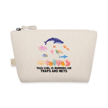 Girl Net Boat Marine Biologist Biology Ocean - Organic Pouch - nature - Front