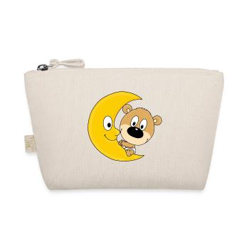 MOND - TEDDYBÄR - KINDER - BABY - TEDDY - BÄR - Bio-Täschchen - Natur - Vorne