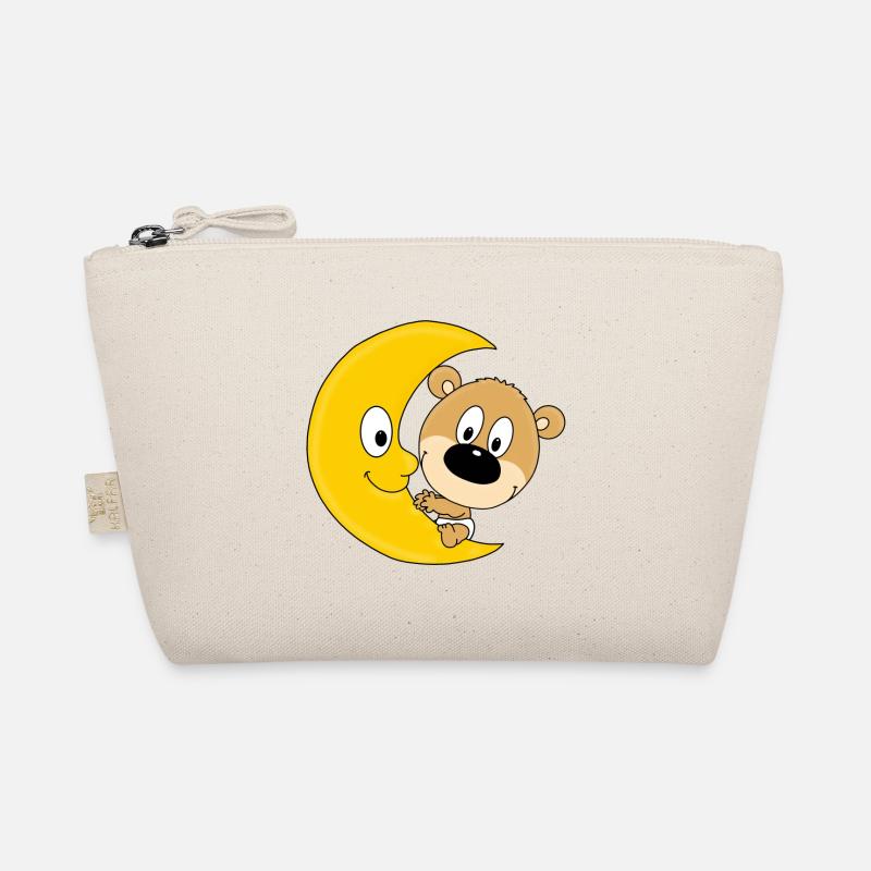 MOND - TEDDYBÄR - KINDER - BABY - TEDDY - BÄR Bio-Täschchen