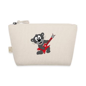 PANTHER - GITARRIST - MUSIK - TIER - KIND - BABY - Bio-Täschchen - Natur - Vorne